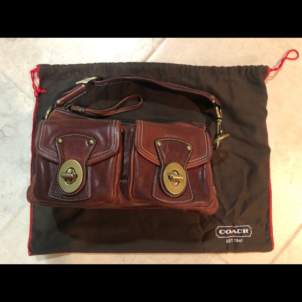 Coach - Brown Leather Shoulder Bag